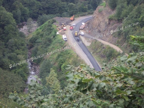 Yol çalışmasında soru işaretleri..