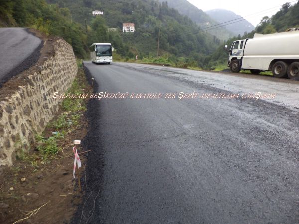 Yol çalışmasında soru işaretleri..