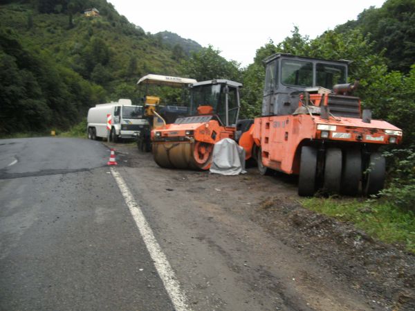 Yol çalışmasında soru işaretleri..