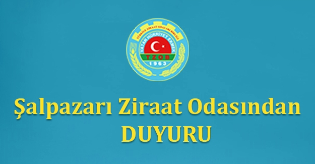 Şalpazarı Ziraat Odası'ndan gübre ve mazot desteğiyle ilgili açıklama