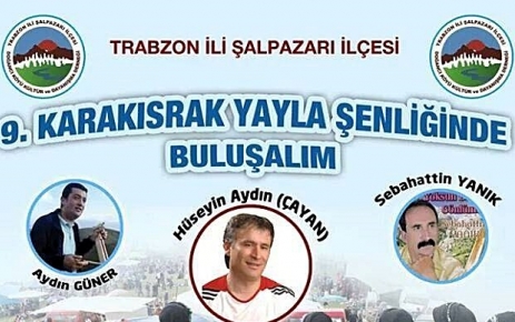 Karakısrak Şenliği 5 Ağustos'ta yapılacak.