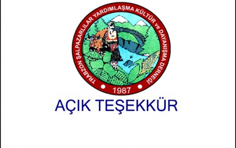 ''AÇIK TEŞEKKÜR''