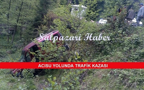 Acısu Yolunda Trafik Kazası...