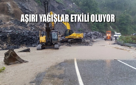 Aşırı yağışlar Karadeniz'de etkili oluyor. 