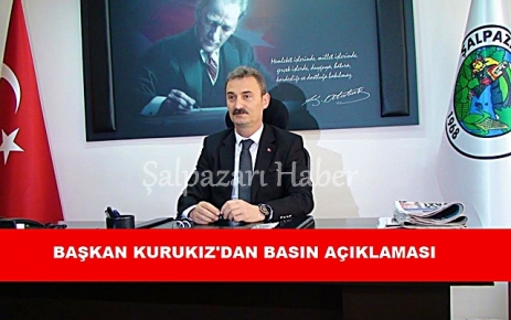 Başkan Kurukız'dan Basın Açıklaması.