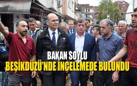 Soylu ve Canikli Beşikdüzü'nde İncelemelerde Bulundu.