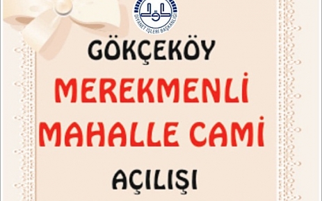 Cami Açılışı.