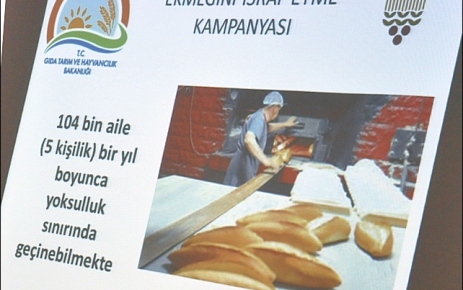 ''Ekmeğini israf etme''