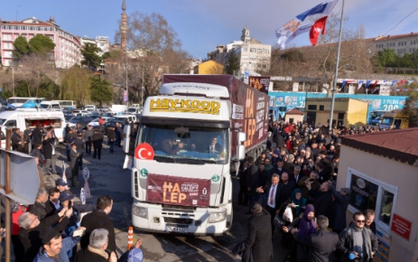 Harem'den Halep'e yardım eli