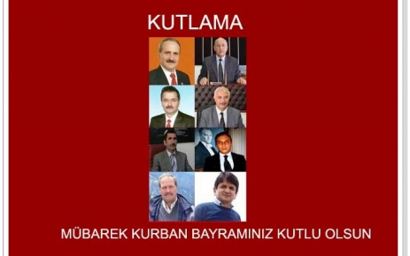 Kurban Bayramınız Mübarek olsun.