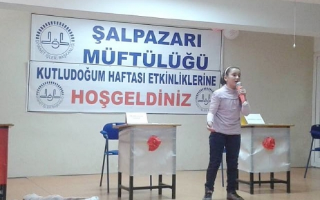 Kutlu Doğum Haftası, Şalpazarı’nda değişik etkinliklerle kutlanıyor. 