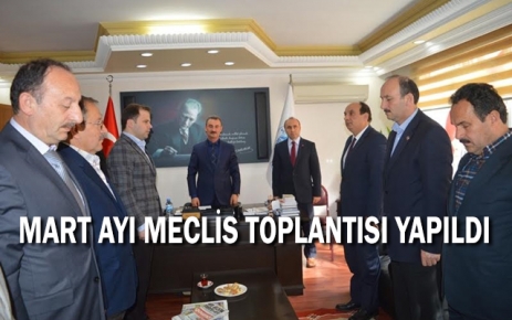 Mart ayı aylık meclis toplantısı yapıldı