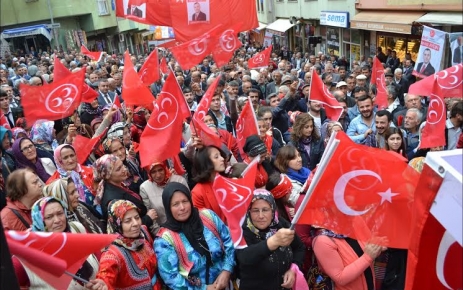 MHP Şalpazarı'nda  miting düzenedi.