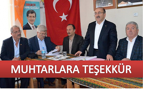 Muhtarlara Teşekkür