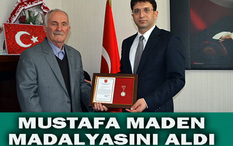 Mustafa Maden Madalyasını aldı