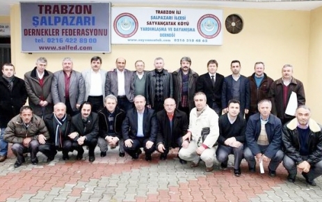 Şalpazarı Dernekler Federasyonu'ndan Şalpazarıspor'a destek.