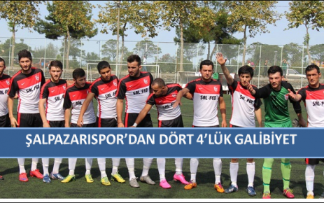 Şalpazarı Spor'dan Dört 4'lük Galibiyet.