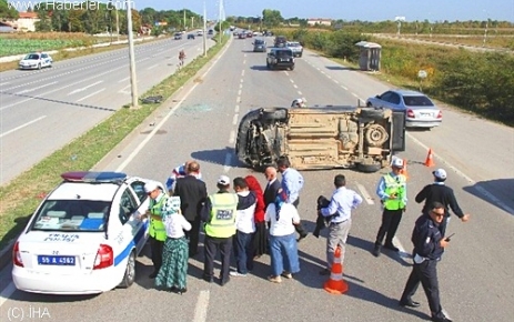 Samsun'da Trafik Kazası