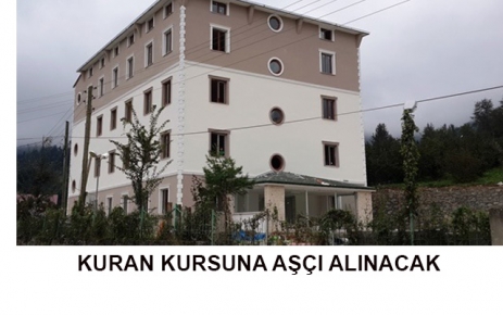 Sütpınar Kuran Kursuna aşçı alınacak.