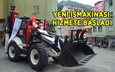 Yeni iş makinası hizmete başladı