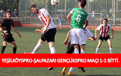 Yeşilköyspor-Şalpazarı Gençlikspor Maçı 1-1 Bitti.