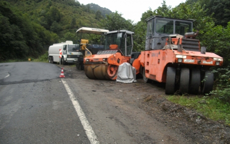 Yol çalışmasında soru işaretleri..